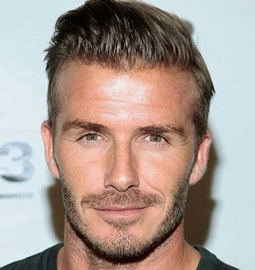 David beckham - rosto retangular