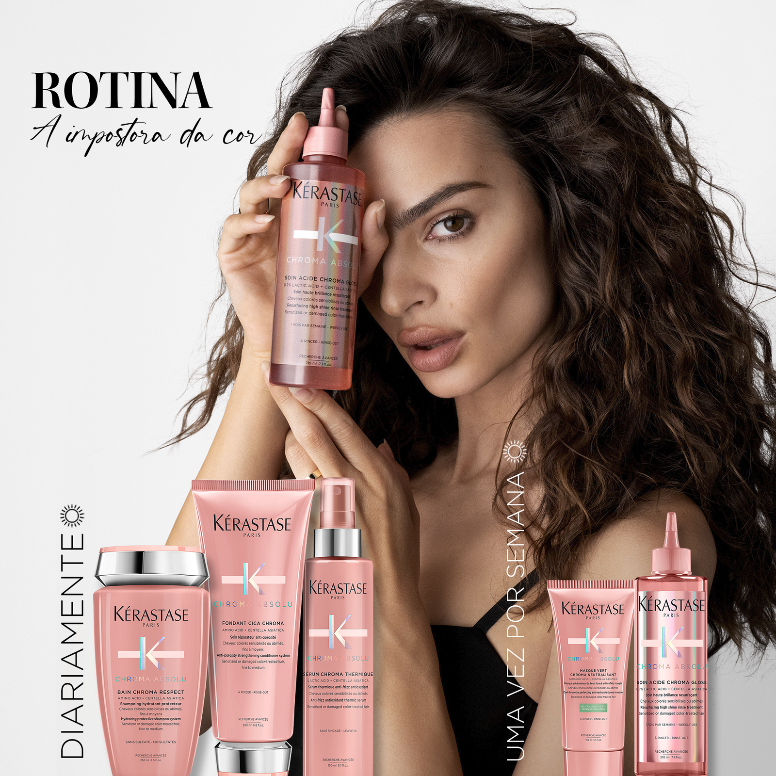 imagem da Rotina Chroma Absolu para cabelo escuro