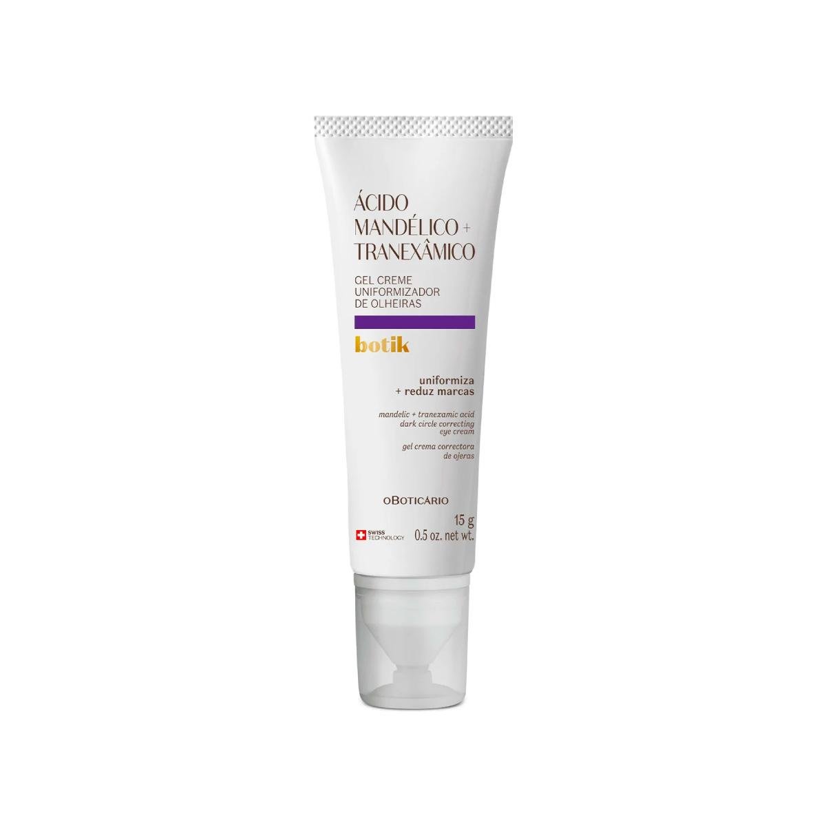 O Boticário Botik Gel Creme Uniformizador de Olheiras Ácido Mandélico + Tranexâmico (15g)