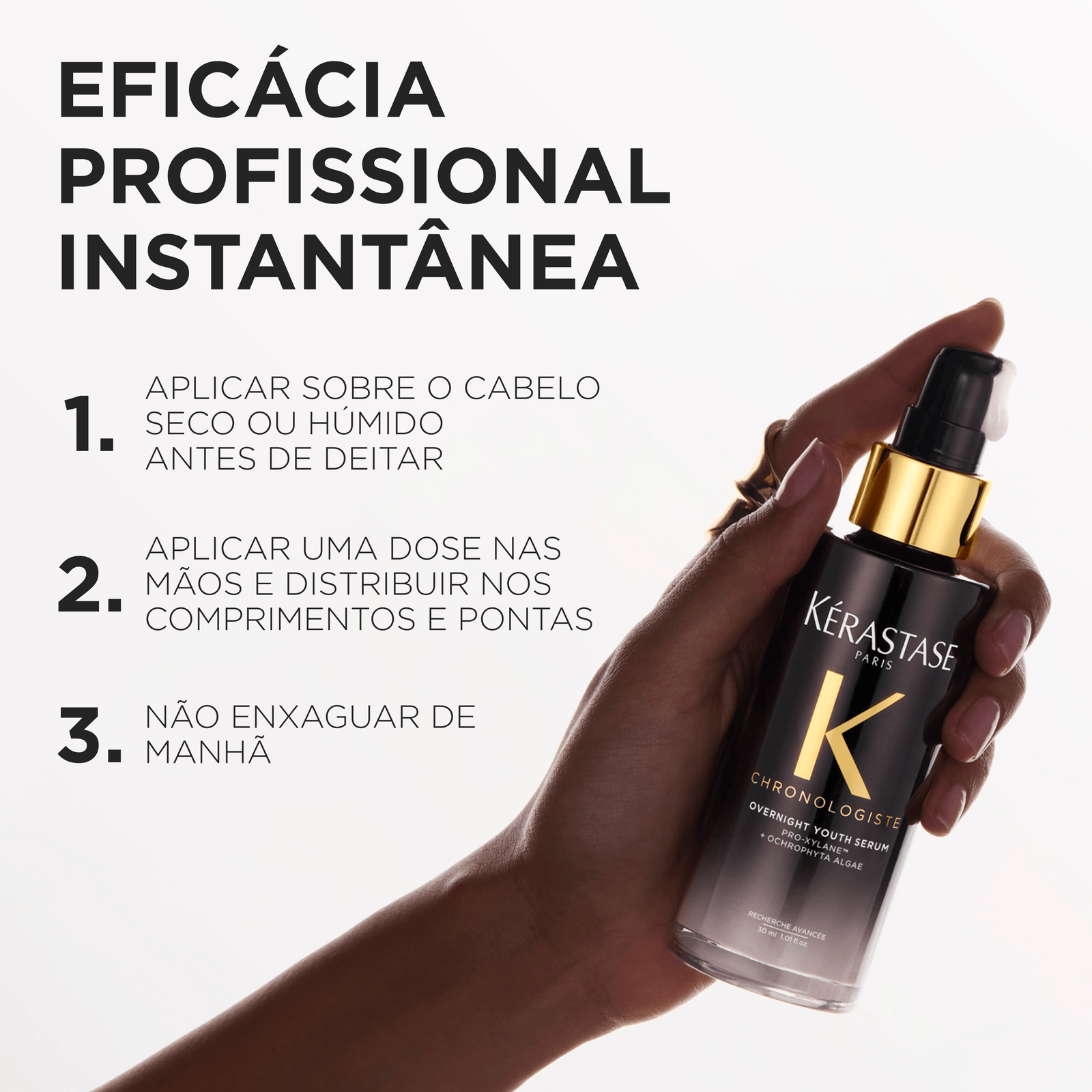 Kérastase Chronologiste Sérum Capilar Rejuvenescedor de Noite (90 ml) - Image 4