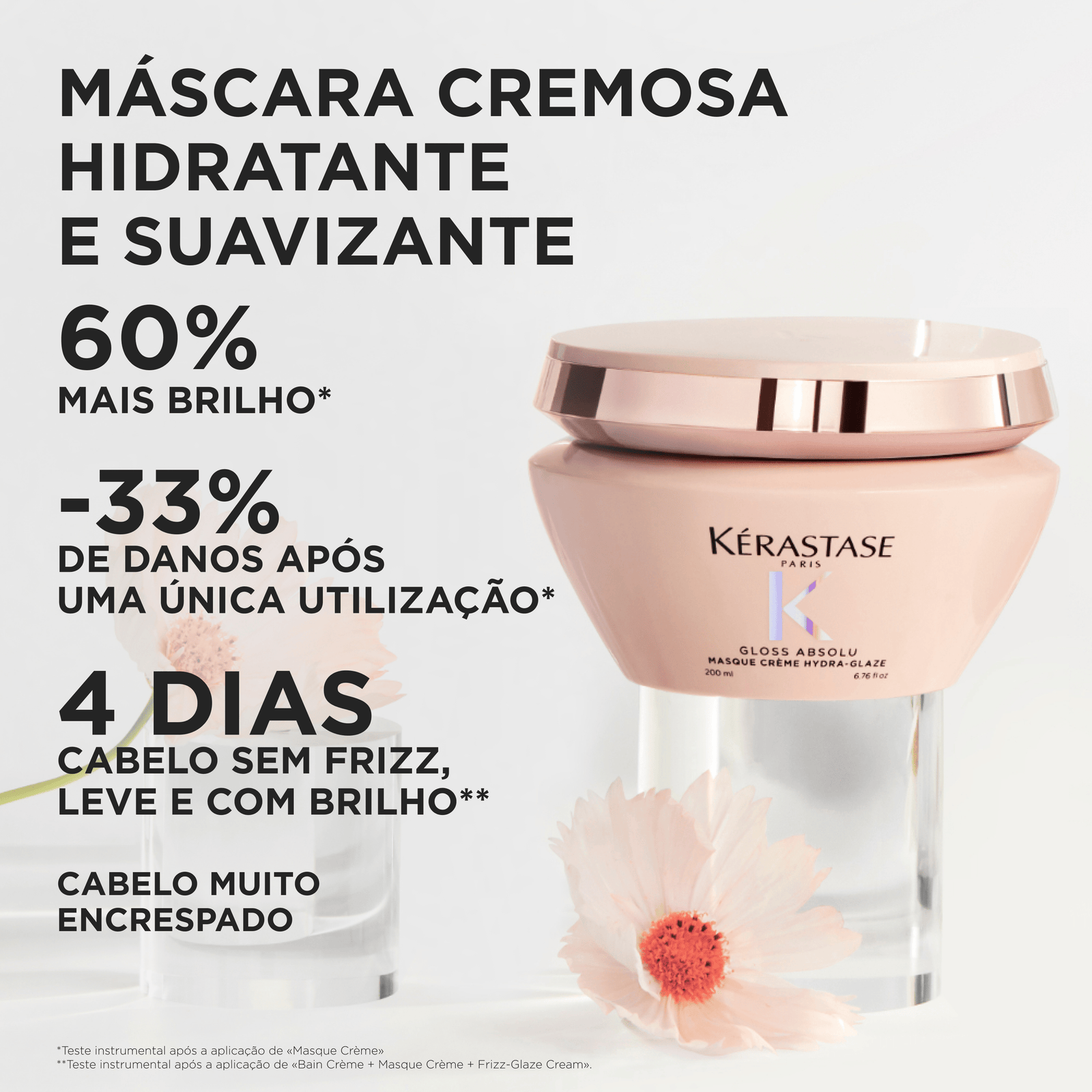 Kérastase Gloss Absolu Masque Crème hydra-glaze (200ml) - Image 2